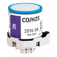 Replacement sensor for the Radius BZ1 gas detector. Detects hydrogen sulfide (H₂S) in the range of 0 to 1,500 ppm. Used in industrial environments where toxic gas monitoring is required