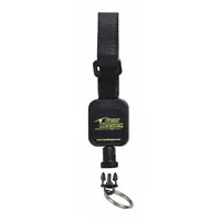 Key Retractor: 7/8 in Key Ring Dia, Nylon, Black, 36 in Key Retractor Extended Lg (MPN RT5-5830)