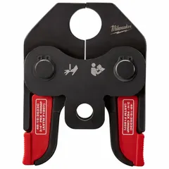Steel press jaw for 3/4 in PEX pipe, compatible with ASTM F1807/F2159 fittings. Designed for use with sub-compact press tools in plumbing and radiant heating applications.