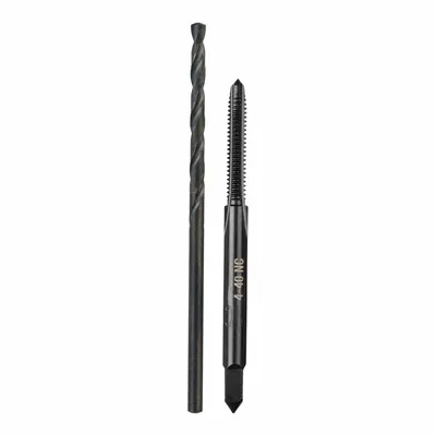 MILWAUKEE #4-40 Plug Tap and #43 Drill Bit Set, 2-Piece - Drill Bit & Hand Tap Sets