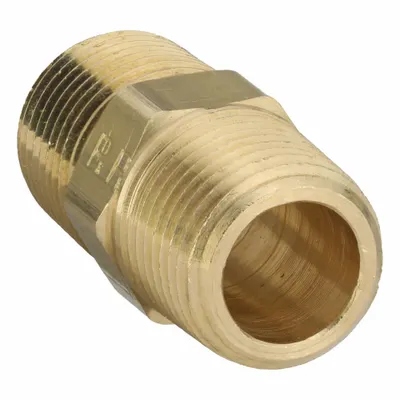 PARKER Metal Pipe Straight: Straight, 3/8 in x 3/8 in - Threaded High-Pressure Pipe Fittings
