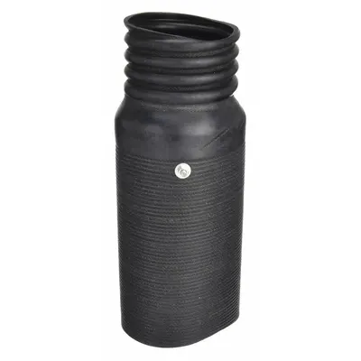 HI-TECH DURAVENT Exhaust Hose Connector, 4 in OD, Screw-On, Rubber - Exhaust Hose Connectors