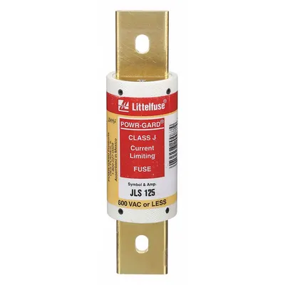 LITTELFUSE Fuse: JLS Series, Class J, Bolt-On Body, Fast-Acting, 125 A, 600 V AC - Fast-Acting Bolt-On Fuses