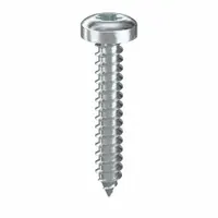 Sheet Metal Screw: #8 Size, 1 in Lg, Steel, Zinc-Plated, Torx®/Star, Pan, 100 PK (MPN 401060)