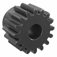 Spur Gear: Module m 2, 16 Teeth, 12 mm Bore Dia, Black Oxide Coated Carbon Steel, 20° Pressure Angle (MPN SS2-16)