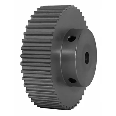 Dayton Timing Pulley: Curvilinear, Fixed, For 15 mm Belt Wd, 44 Teeth, 5 mm Pitch - HTD Section Fixed-Bore Timing Pulleys with Hub