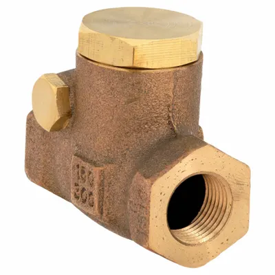 MILWAUKEE VALVE 510T 3/8 Bronze Inline Swing Check Valve, 3/8 in, FNPT x FNPT - Bronze Inline Swing Check Valves