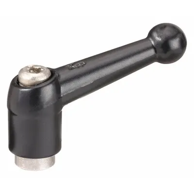 KIPP Ball-Style Adjustable Handle with Threaded Hole, 1/4"-20, 39 mm Lg - Ball-Style Adjustable Handles with Threaded Hole