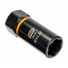 This 1/2" drive impact socket is designed for extracting rounded or damaged fasteners. Features a deep 6-point configuration with black oxide finish and Bolt Biter technology. Suitable for use with impact tools in automotive and industrial maintenance applications.
