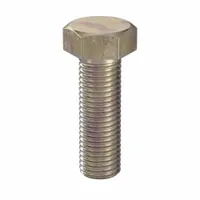 Hex Head Cap Screw: Steel, Class 10.9, Zinc Yellow, M16, Metric, 50 mm lg, Fully Threaded, 25 PK (MPN HF10160501-025P1)