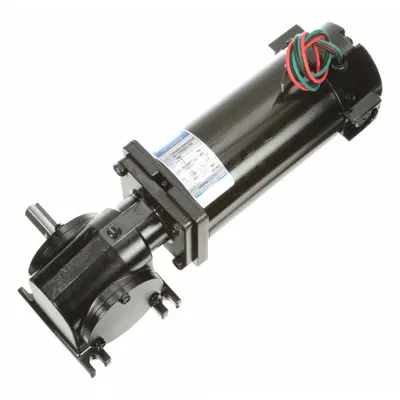 LEESON Right Angle Gearmotors: Right Angle, 90V DC, TENV, 83 RPM, 125 in-lb Max Torque - Right Angle DC Gearmotors