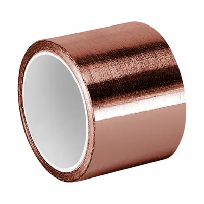 TAPECASE Conductive Electrical Tape: 3 in Wd, 6 yd Lg, 3.5 mil Thick, Copper Foil - Conducting Electrical Tape with Non-Conductive Adhesive