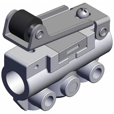 SMC Shuttle Valve: VM100 Series, Roller Actuator, 2 Ports, 1/8 in BSPT - VM Series Manual Air Control Valves