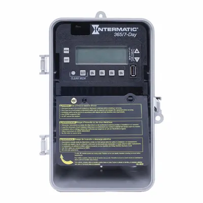 INTERMATIC Electronic Timer: 7 day, Not Astronomic, 120-277V AC, DPST/SPST - Digital Timer Switches