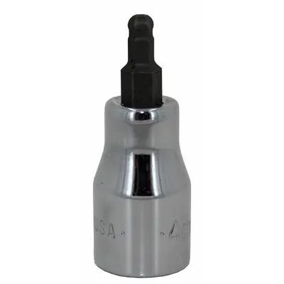 SK PROFESSIONAL TOOLS Socket Bit: 3/8 in Drive Size, Ball Hex Tip, 10 mm Tip Size - Ball-End Hex Bit Sockets