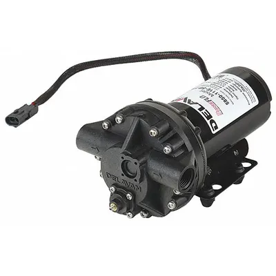 DELAVAN AG PUMPS Diaphragm Pump: Electric, 5850-111E-SB-HS, Polypropylene, Santoprene - Bypass Electric Sprayer Pumps