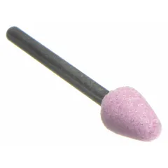 Aluminum Oxide Abrasive Point, Cone, 1/4 in Head Width, 3/8 in Head Length, Single Piece