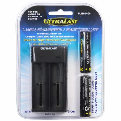 ULTRALAST UL1865K-26 Battery Charger for 18650 Lithium Ion - Battery Chargers