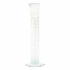 Graduated Cylinder, Polypropylene, 250 mL, TC, Hexagon, Colorless