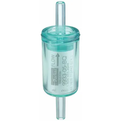 PARKER Compressed Air Filter: Nylon, 1/4 in Tube, 0.01 micron, 99.99% Efficiency - Disposable Compressed Air Filters