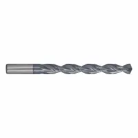 Cobalt jobber-length drill bit with TiCN coating and fast spiral design for deep hole-drilling. Features a 135° split point to reduce walking on contact. Suitable for drilling in hard materials in general metalworking applications