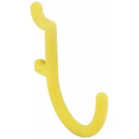 FUNCTIONAIRE J-Hook: 1/4 in Peg Hole, For 1 in Pegboard Hole Spacing, Snap-On, Surface, 25 PK (MPN 25-FH2-2)