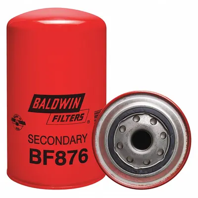 BALDWIN FILTERS Fuel Filter: Spin-On, 4 1/4 in Outside Dia, 7/8"-16 Thread Size, Cellulose - Spin-On Fuel Filters