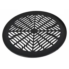This polycarbonate inlet guard is designed for use with compatible equipment to protect personnel from contact with moving parts while allowing airflow. It has a 12 in outside diameter and 5/16 in wire spacing. Meets OSHA standards. Mounting hardware is not included.