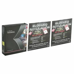 Training kit covering OSHA's Lockout/Tagout Standard (29 CFR Part 1910.147). Supports unlimited users in English. Includes an Instructor Guide for conducting training on energy-isolation procedures.