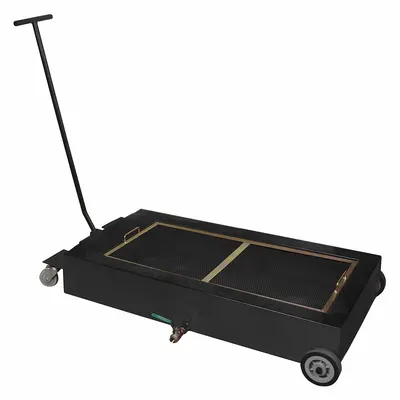 WESTWARD Truck Drain: Steel, 18 gal Capacity, 7 1/2 in Overall Ht, 49 in Overall Lg - Low-Profile Truck Drains