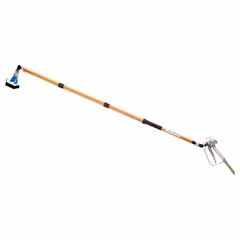 This 3 ft extension pole connects to AnglePRO series paint sprayers to extend reach for overhead and distant surfaces. It is used in painting applications to access ceilings, high walls, and other areas without a ladder.