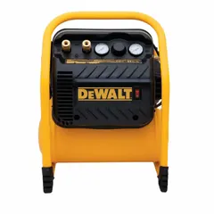 Oil-free, hand-carry portable air compressor with a 2.5-gallon hot dog tank. Powered by 120V AC, 1.1 hp motor delivering 3 cfm at 90 psi. Suitable for light-duty pneumatic tasks such as brad nailing, stapling, and inflation.