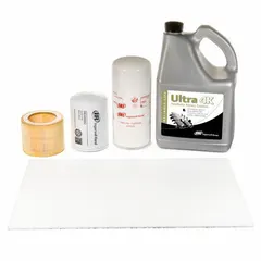 Maintenance kit for INGERSOLL RAND rotary screw air compressors in the Ultra 4K series. Includes component UP6-5-125/80-200-3. Used for routine servicing to support compressor operation in industrial settings.