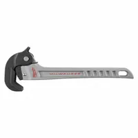 MILWAUKEE Pipe Wrench: Aluminum, 2 in Jaw Capacity, Serrated, 13 23/50 in Overall Lg, Ergonomic (MPN 48-22-7414)