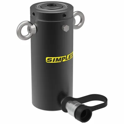SIMPLEX Lock Nut Hydraulic Ram: 35 ton Nominal Capacity, 6 in Nominal Stroke Lg - General Purpose Lock Nut Rams