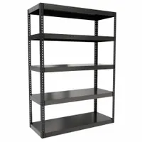 HALLOWELL Boltless Shelving: Standalone, Extra-Heavy-Duty, 60 in x 24 in, 84 in Overall Ht, Steel (MPN HCR602484-5ME)