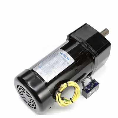 LEESON Gearmotor: Parallel, Single Output Shaft, PSC, TEFC, 29 RPM, 270 in-lb Max Torque - Parallel Shaft AC Gearmotors