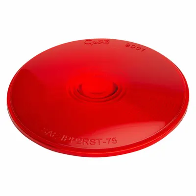 GROTE Replacement Lens: Round, Stop, Turn, Tail Light, 7/16 in Wd - Vehicle Lighting - Round Replacement Lenses