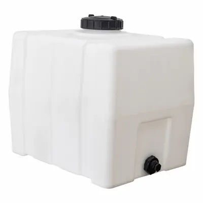 ROMOTECH Reservoir: Single Wall, Vertical, 30 gal, Closed Top, 3/16 in Wall Thick - Square Liquid Storage Tanks