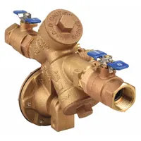 WILKINS Reduced Pressure Zone Backflow Preventer: 975XL, Std Configuration, Bronze, 1 in Pipe Size (MPN 1-975XL)