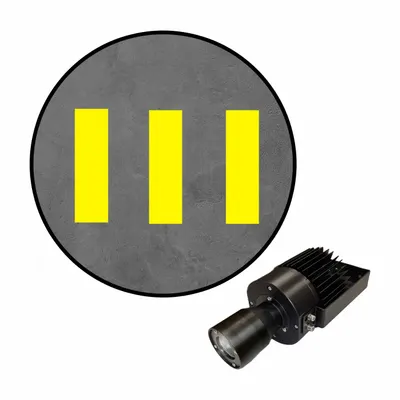 VISUAL WORKPLACE Virtual Safety LED Walkway: Virtual Safety LED Walkway, Stripe, Yellow - LED Safety Walkway Projectors