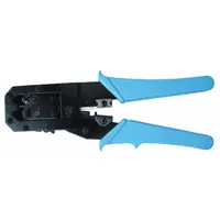 WESTWARD Crimper: For RJ-11/RJ-12/RJ-45, 7 1/2 in Overall Lg, Deluxe Cushion Grip, Non-Insulated