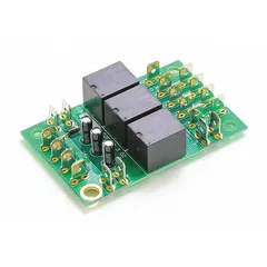 This relay board serves as a switching interface between low-voltage control signals and high-voltage equipment in HVACR systems. It is used to control electrical loads such as fans, compressors, and pumps in commercial heating, ventilation, air conditioning, and refrigeration installations.