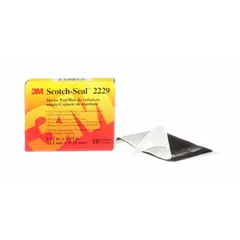 Moisture-resistant rubber mastic tape for sealing and insulating electrical connections, splices, and cable jackets. Each pad measures 2-1/2 in by 3-3/4 in with a 125 mil thickness. Supplied in a 40-pack. Color: black.