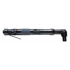Right-angle air-powered nutrunner with 3/8 in drive and friction ring. Features 3/8 in Female NPT air inlet. Used for tightening and loosening fasteners in industrial assembly, maintenance, and repair applications.