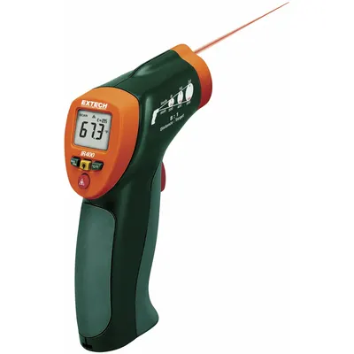 EXTECH Infrared Thermometer: IR400-NIST, Included, Max Temp/Min Temp, Fixed @ 0.95 to 0.95 - Standard Infrared Thermometers