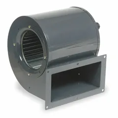 This Dayton OEM direct-drive blower delivers 373 cfm at 1/15 hp, operating on 115V AC single-phase power. It features an open motor housing and counterclockwise rotation. Designed as a direct-drive replacement for ventilation, cooling, and air movement in industrial machinery.