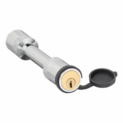ATV Vise Locking Hitch Pin: Steel, 7 1/4 in Overall Lg, 1 1/2 in Overall Wd - Personnel & Utility Vehicle Accessories