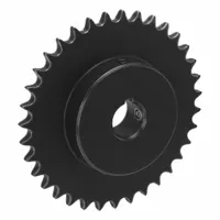TSUBAKI Single Strand Sprocket: 40, For 1/2 in Chain Pitch, 1 in Bore Dia, 35 Teeth, Steel (MPN 40B35F-1)
