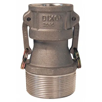 DIXON VALVE & COUPLING Cam and Groove Coupling: 3 in Coupling Size, 2 in Hose Fitting Size - Type B Aluminum Cam & Groove Fittings